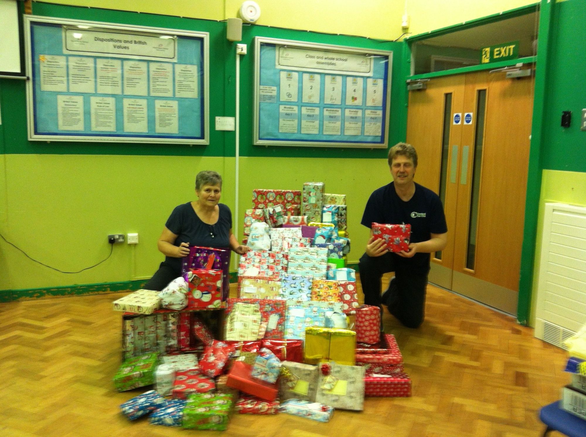 Charity christmas collection for St Vincent de Paul Society.