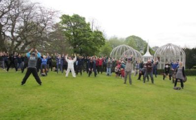 A wonderful World Tai Chi Day, 140 people in 7 groups 3